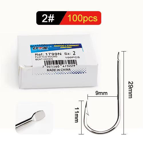 Fishing hooks made of steel