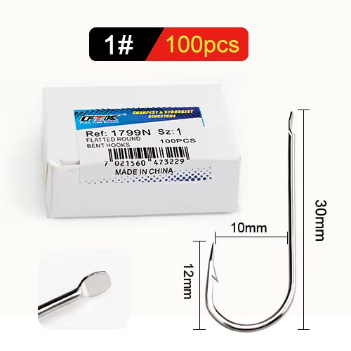 Fishing hooks made of steel