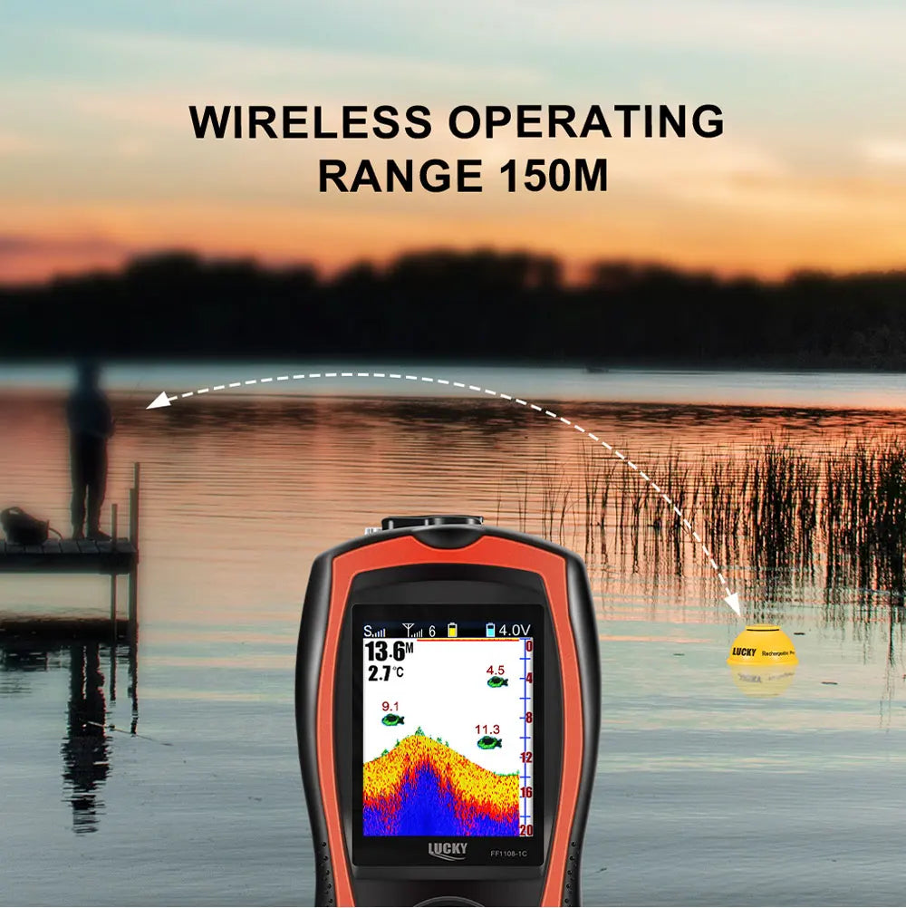 Sonar sans fil rechargeable pour la pêche